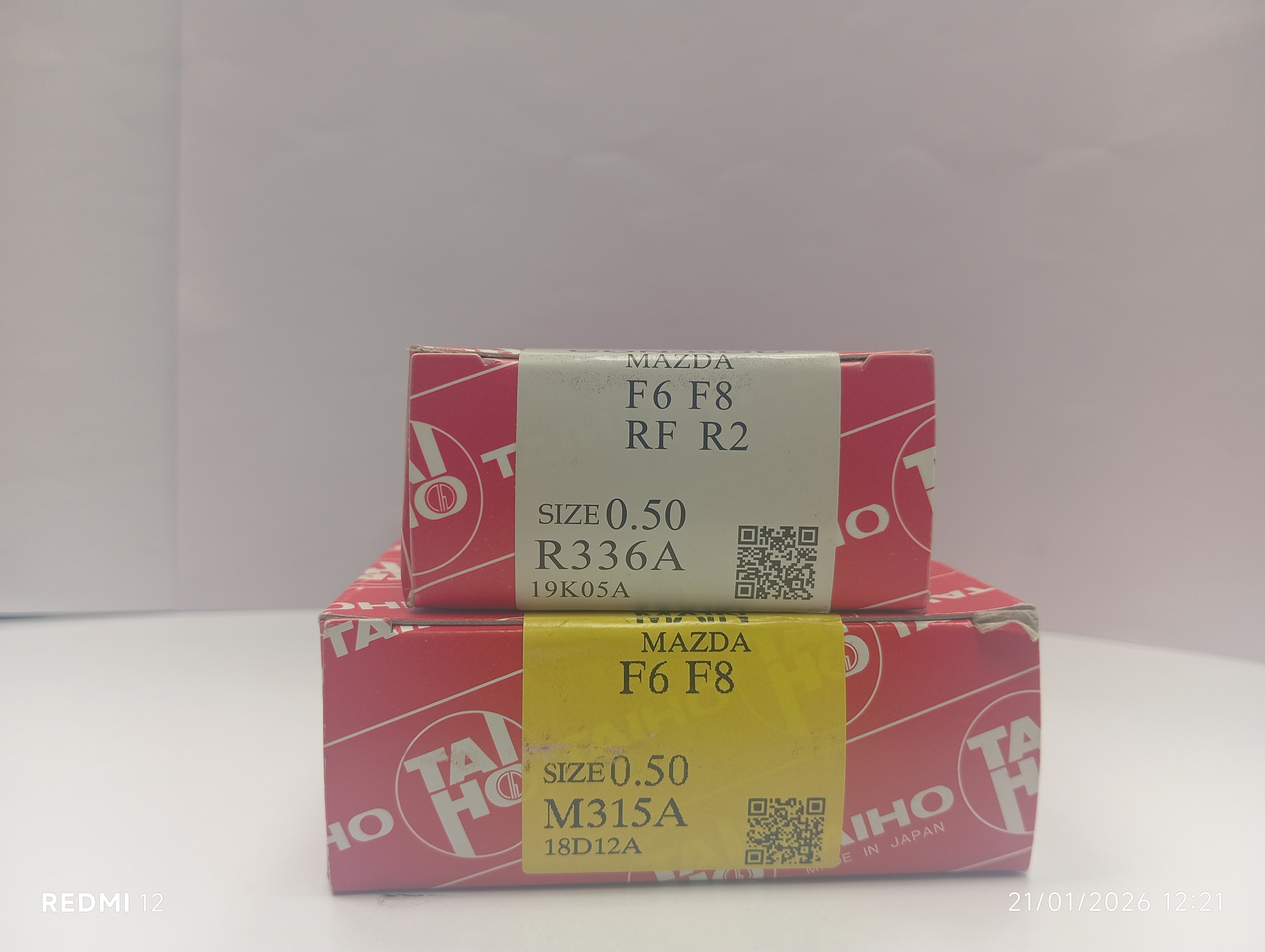 یاتاقان ثابت و متحرک سایز ۵۰ مناسب برای مزدا وانت ۲۰۰۰ برند تایهو ژاپن اصلی