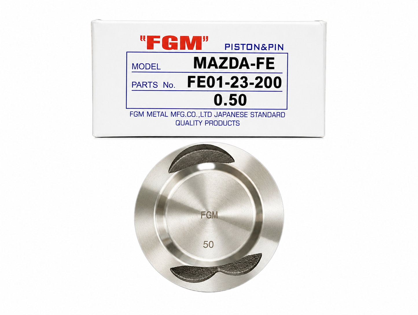 پیستون FGM ژاپن سایز ۵۰‌ مناسب مزدا وانت ۲۰۰۰ کاربراتور